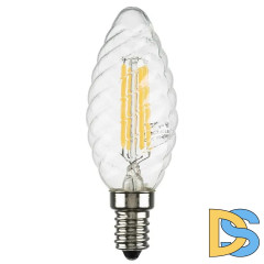 Лампа светодиодная филаментная Lightstar LED Filament E14 6W 3000K свеча прозрачная 933702