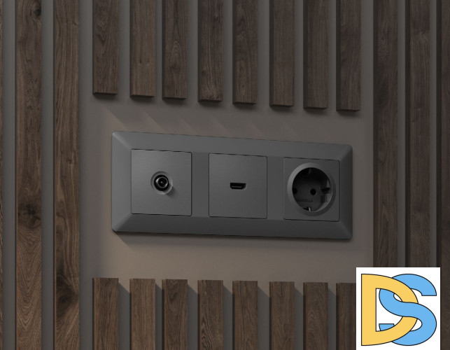 Рамка одноместная Ambrella Volt Line AF110501