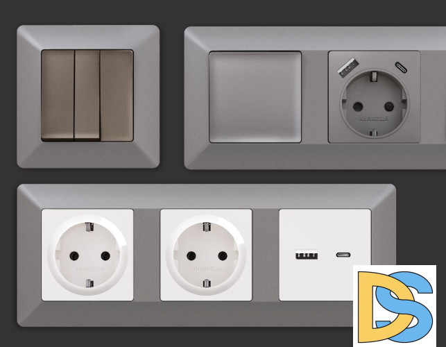 Рамка одноместная Ambrella Volt Line AF110501