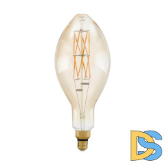 Лампа светодиодная филаментная диммируемая Eglo E27 8W 2100К янтарь 11685