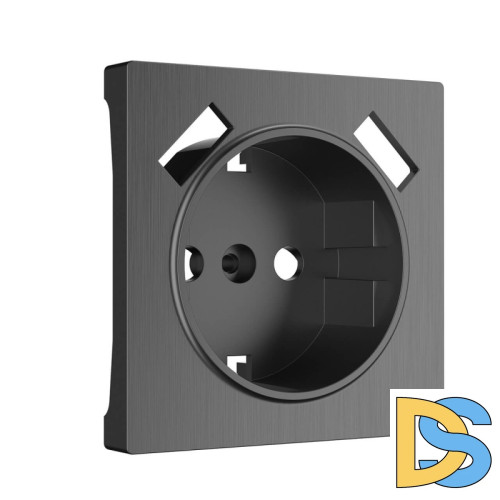 Накладка для розетки USB Werkel графит рифленый W1179504 4690389158667