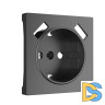 Накладка для розетки USB Werkel графит рифленый W1179504 4690389158667