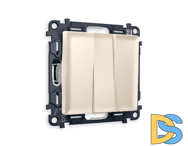 Комплект механизма 3-кл выключателя Ambrella Volt Alfa MA325010