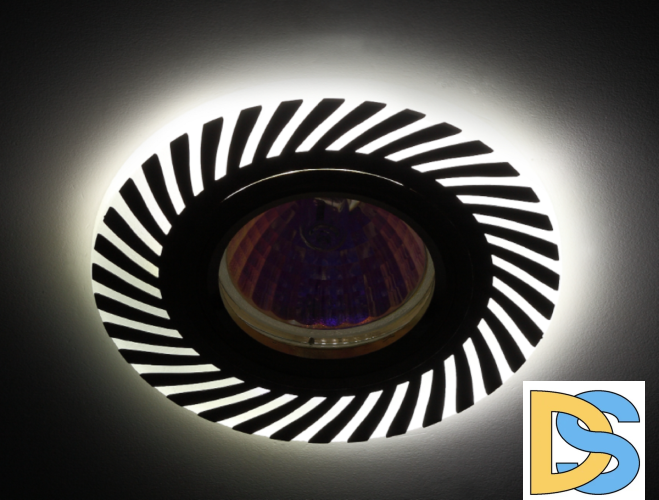 Встраиваемый светильник Эра DK LD39 WH/GD /1 Б0048936