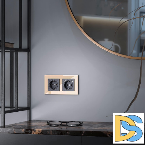 Розетка Werkel Hammer черный 4690389162596