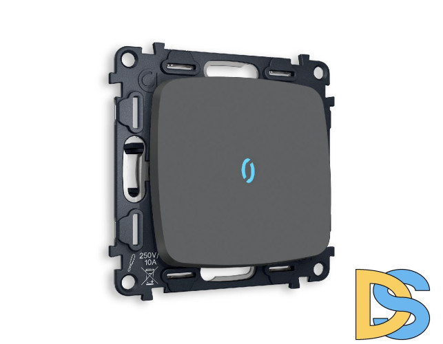 Комплект механизма 1-кл выключателя с подсветкой Ambrella Volt Omega MO902020