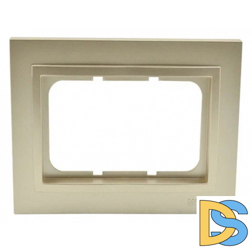 Рамка двойная для розетки Mono Electric Despina титан 102-220000-165