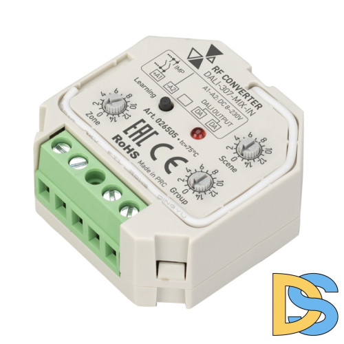 Конвертер RF-сигнала Arlight Dali-307-Mix-IN (Dali-Bus, RF, Push) 026505