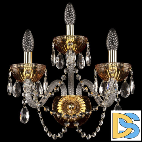 Бра Bohemia Ivele Crystal 5402B/2+1/165 G Amber/M-1G