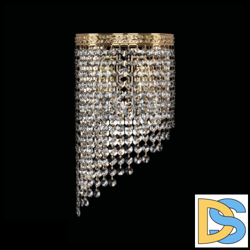 Настенный светильник Bohemia Ivele Crystal 83401BL/18IV-34 G R