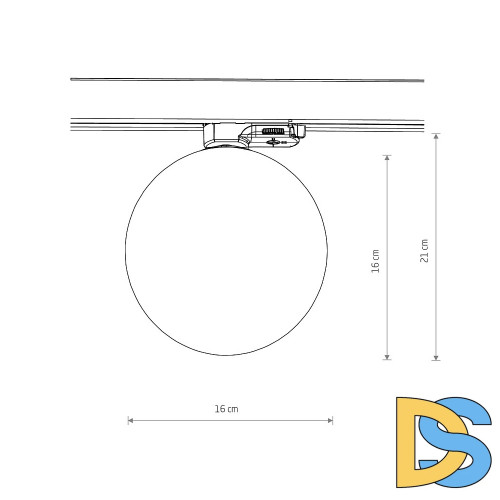 Трековый трехфазный светильник Nowodvorski Ctls Ctls Snowball Black 11296