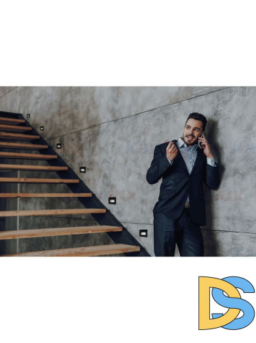 Подсветка для лестниц и ступеней Kanlux Glasi Led 3W P WW-B 33691