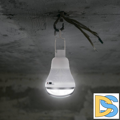 Лампа светодиодная Gauss с солнечной панелью 3W 4000K матовая 902102203