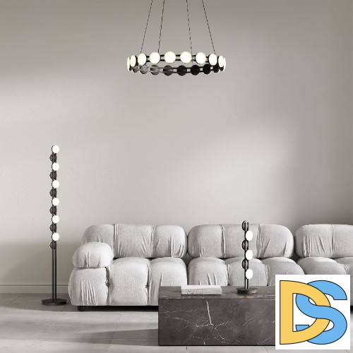 Подвесная люстра Eurosvet Tapioca 90332/20 черный a068074