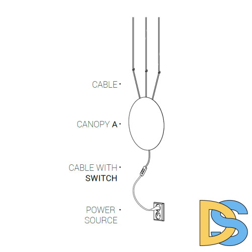 Кабель с выключателем Nowodvorski Cameleon Cable with switch 8611