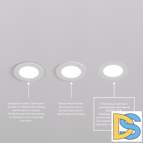 Закладная панель Denkirs DK3101-SCB