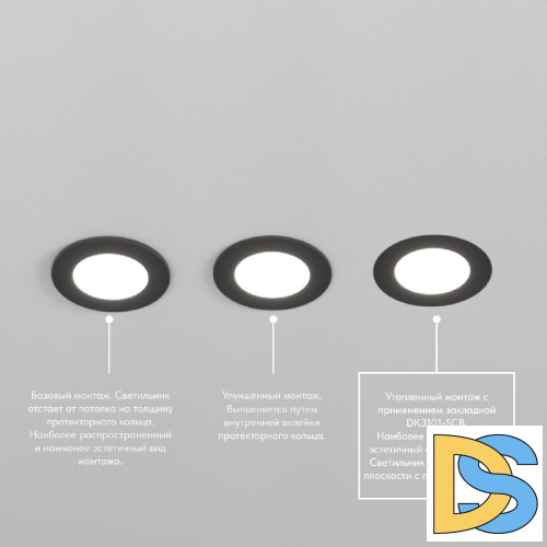 Закладная панель Denkirs DK3101-SCB