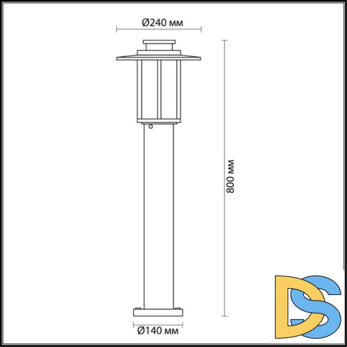Уличный светильник Odeon Light Mito 4047/1F