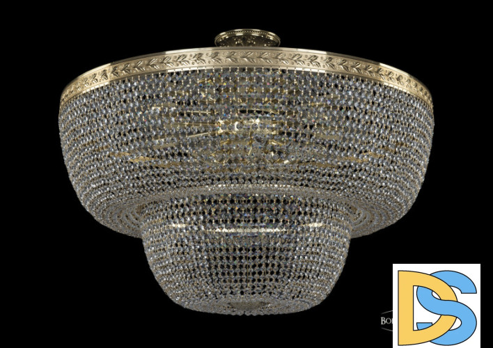 Люстра на штанге Bohemia Ivele Crystal 19091/80IV G