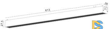 Трековый светильник SWG PRO DL-SLIM-DFWH-24-CCT 022079