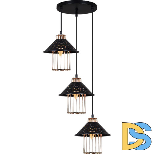 Подвесной светильник Reluce 02501-0.9-03 BK+GD