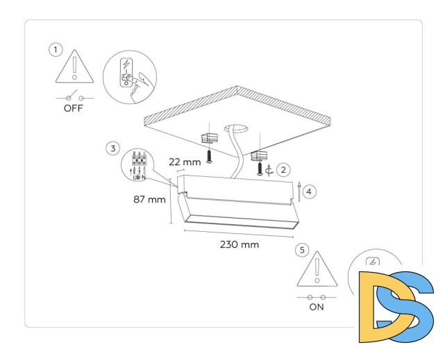 Настенно-потолочный светильник Ambrella Light Move TA1818