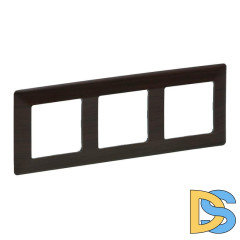 Рамка 3-постовая Legrand Valena Life Темное дерево 754173