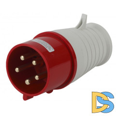 Вилка ЭРА V-32-3P-PE-N-IP44 переносная 025 3Р+РЕ+N 32А 380В IP44 Б0032854