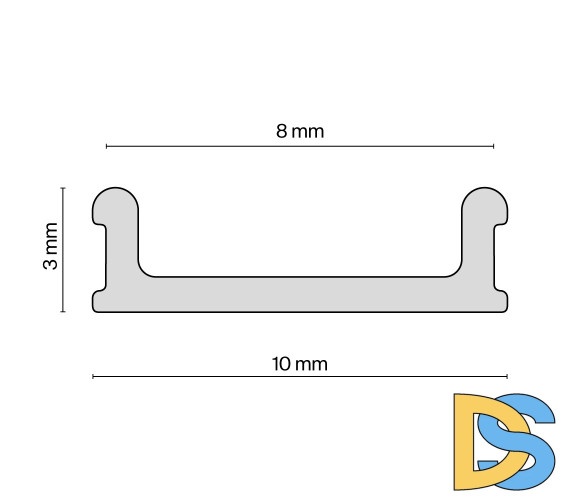 Вставка-заглушка для профиля ALM-9940-SC Maytoni ALM012-SC-W
