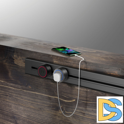 Накладной шинопровод с выключателем Arte Milano Am-track-sockets 385201TOB/100 Black