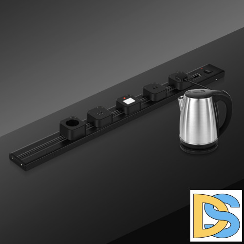 Накладной шинопровод с выключателем Arte Milano Am-track-sockets 385201TOB/100 Black