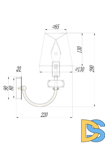 Бра Maytoni Roma ARM006WL-01G
