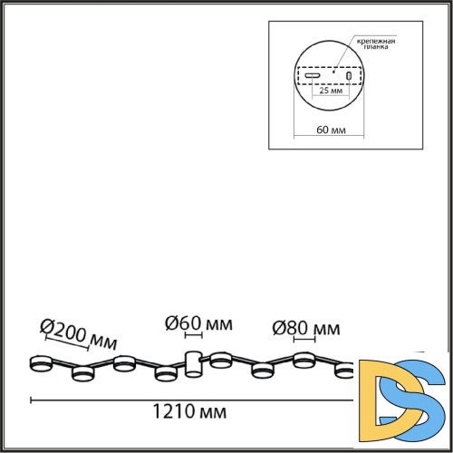 Потолочная люстра Lumion Sanata 8116/8C