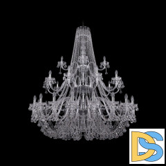 Подвесная люстра Bohemia Ivele Crystal 1409/20+10+5/530/3d Ni