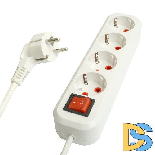 Удлинитель четырехместный Stekker Home 49361