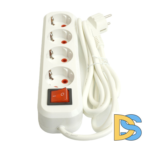 Удлинитель четырехместный Stekker Home 49361