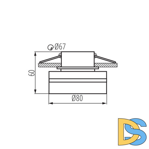 Встраиваемый светильник Kanlux Govik-ST 29233