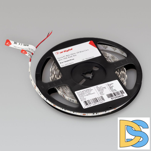 Светодиодная лента Arlight RT-B60-10mm 12V Blue (14.4 W/m, IP20, 5m) 012336(3)