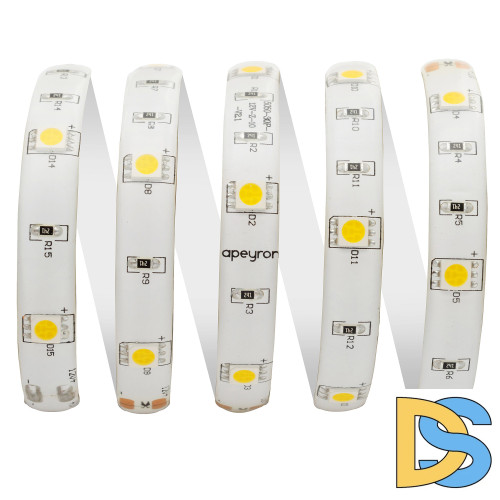 Светодиодная лента Apeyron 12В СТ 7,2Вт/м smd5050 30д/м IP65 360Лм/м 5м 4000К 00-150