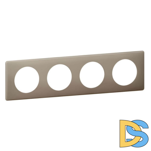 Рамка 4-постовая Legrand Celiane грэй перкаль 066724