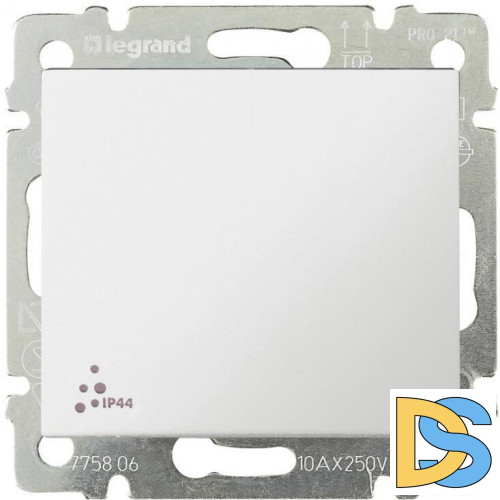 Выключатель одноклавишный Legrand Valena 10A 250V IP44 белая 774201