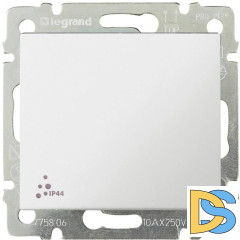 Выключатель одноклавишный Legrand Valena 10A 250V IP44 белая 774201