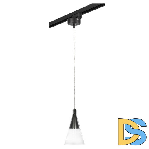 Трековый светильник Lightstar Track 1 black L1T757017 (757017+592007)