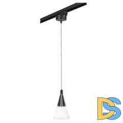 Трековый светильник Lightstar Track 1 black L1T757017 (757017+592007)