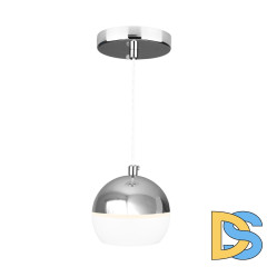 Подвесной светодиодный светильник Elektrostandard DLS023 9W 4200K белый/хром 4690389149139