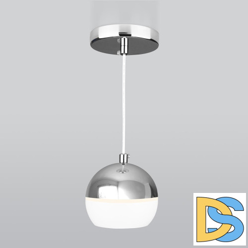 Подвесной светодиодный светильник Elektrostandard DLS023 9W 4200K белый/хром 4690389149139