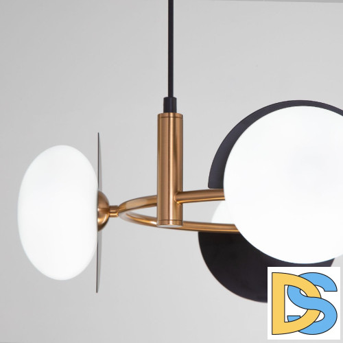 Подвесная люстра Eurosvet Moity 70150/4 черный/латунь a064822