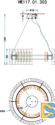 Подвесная люстра Wertmark Patricia WE117.01.303
