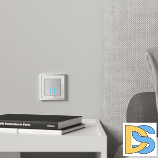 Рамка на 1 пост Baguette (белый/серебро) W0012850