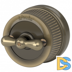 Выключатель на 4 положения двухклавишный (бронзовый) Ретро W5720012